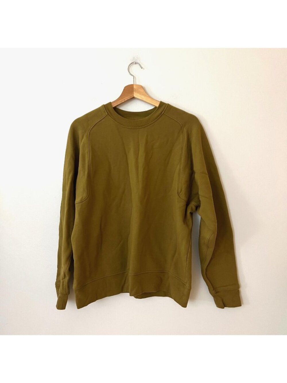 Girlfriend Collective Crewneck Sweatshirt Olive Green Brown Women's Size 5/M
